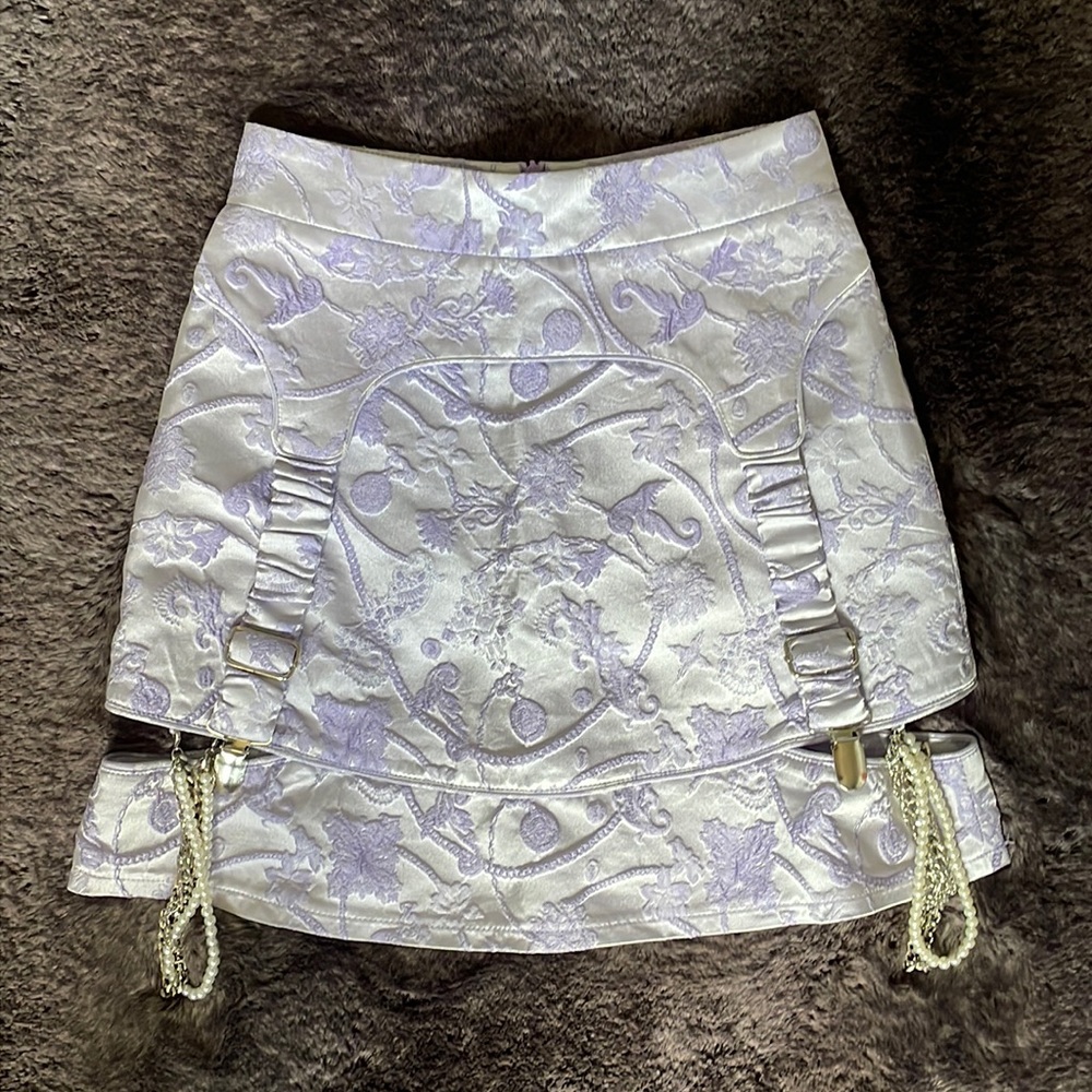 SOS SEAMSTRESS HARAJUKU BROCADE CHAINED SKIRT